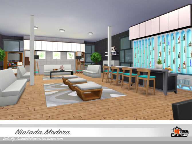 Sims 4 Nintada Modern Home by autaki at TSR