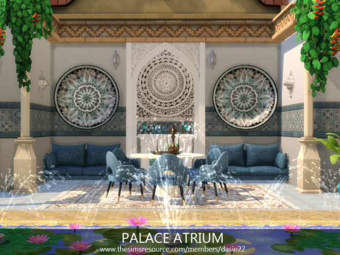 Sims 4 Palace Atrium Room by dasie2 at TSR