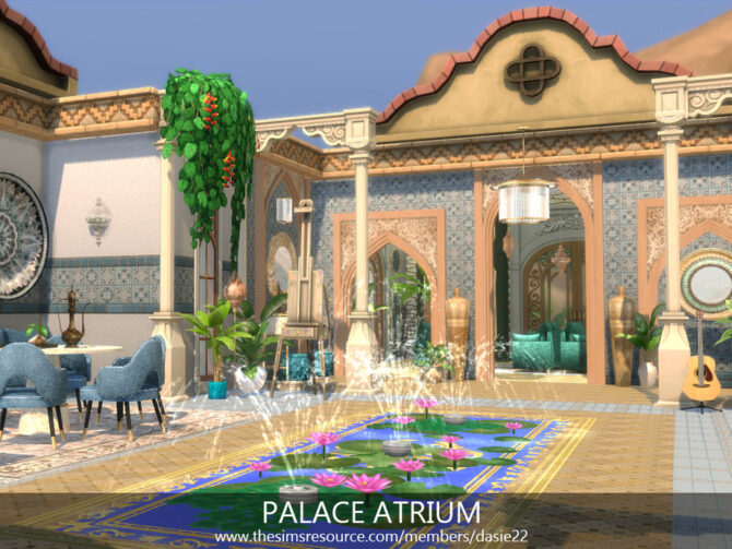 Sims 4 Palace Atrium Room by dasie2 at TSR