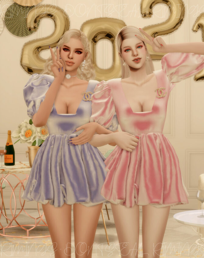 Sims 4 Party Mini Dress at RIMINGs