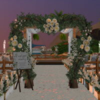 Pier Wedding Beach Sims 4