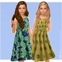 Pina Sims 4 Dress for Kids