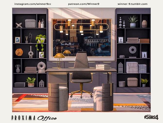 Sims 4 Proxima Office by Winner9 at TSR
