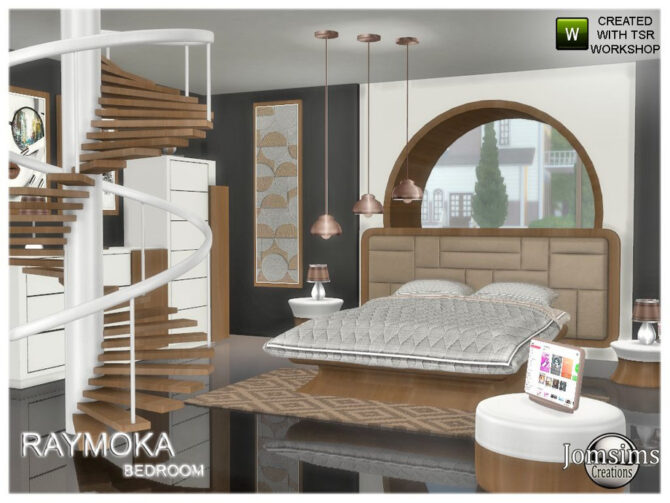 Sims 4 Raymoka bedroom by jomsims at TSR