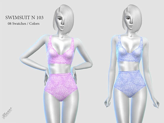 Swimsuit Sims 4 N 103 By Pizazz