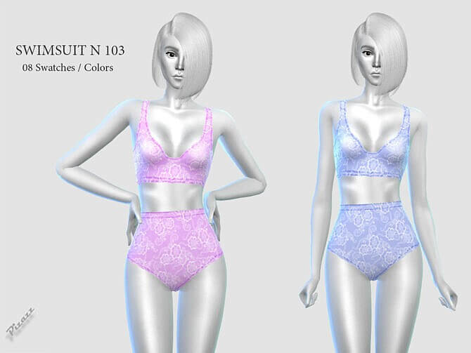Sims 4 SWIMSUIT N 103 by pizazz at TSR