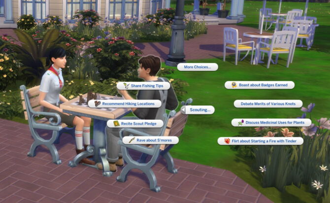 Sims 4 Scouting Social Interactions by Helaene at Mod The Sims