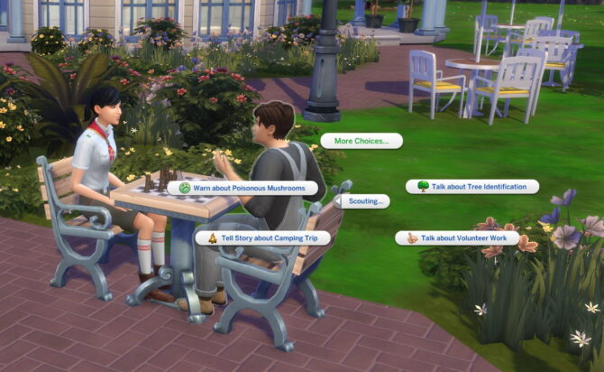 Sims 4 Scouting Social Interactions by Helaene at Mod The Sims
