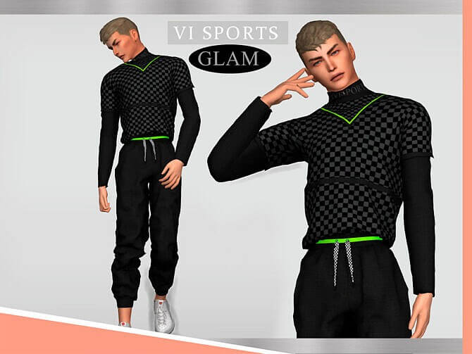 Sims 4 Set M SPORTGLAM VI   I by Viy Sims at TSR