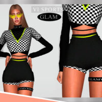 Shorts SPORTGLAM VI I by Viy Sims 4 CC
