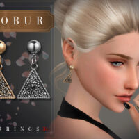 Sims 4 Earrings by Bobur