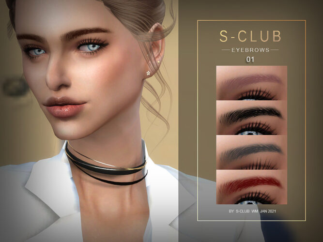 Sims 4 Eyebrows 202101 by S Club WM