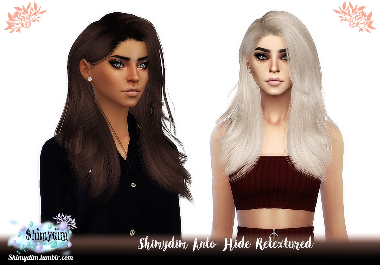 4 Hair Retextures From Anto By Shimydim Sims Sims 4 Updates