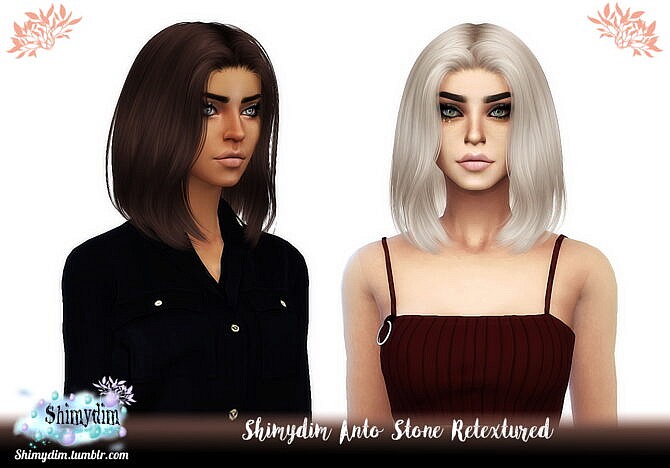 Sims 4 4 Hair Retextures from Anto by Shimydim Sims