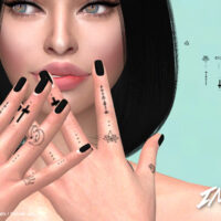 Sims 4 Tattoo for Fingers