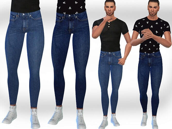 Slim Fit Sims 4 Jeans For Males