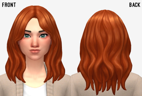 Sims 4 Sonia hair at Marso Sims