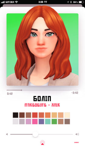 Sonia Sims 4 hair