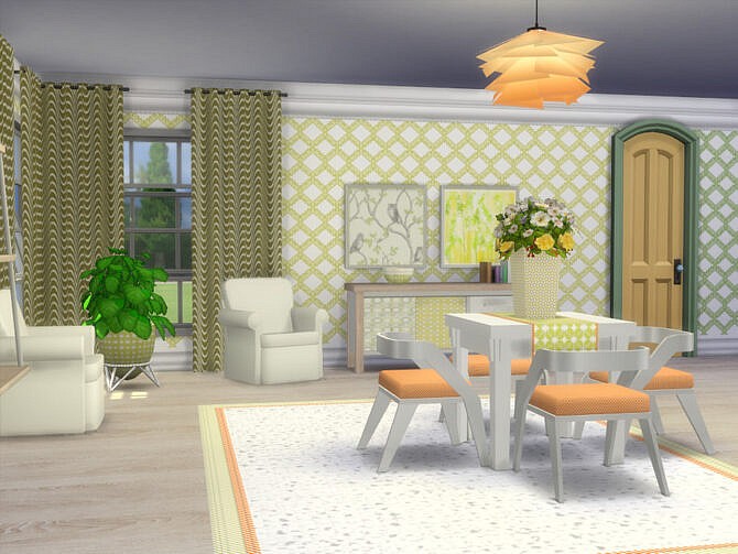 Sims 4 Spring Is Coming Dining Set by seimar8 at TSR