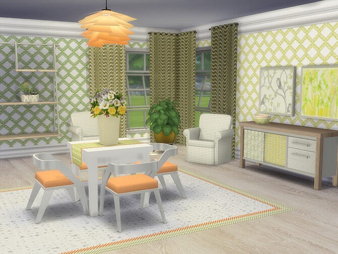Sims 4 Spring Is Coming Dining Set by seimar8 at TSR