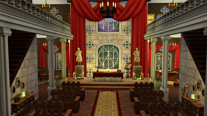 Sims 4 St Plumbob Church at Frenchie Sim