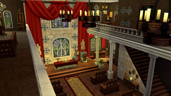 Sims 4 St Plumbob Church at Frenchie Sim