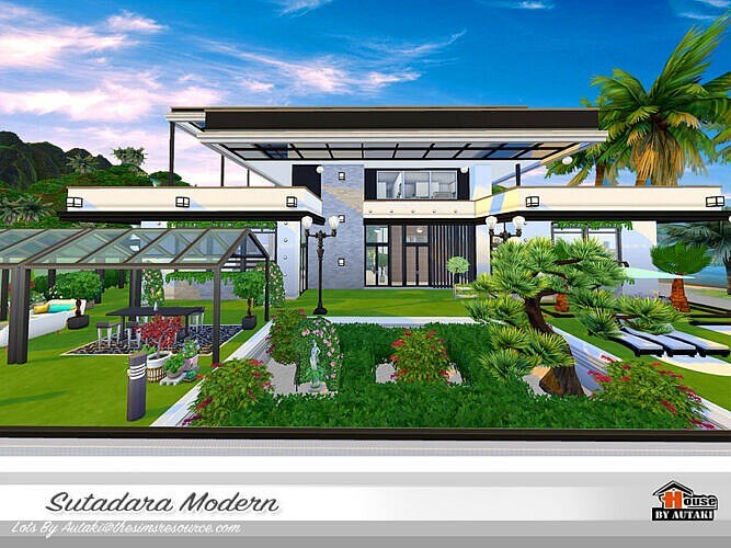 Sutadara Modern Sims 4 Villa