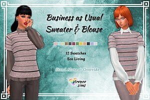 Sweater Blouse Sims 4