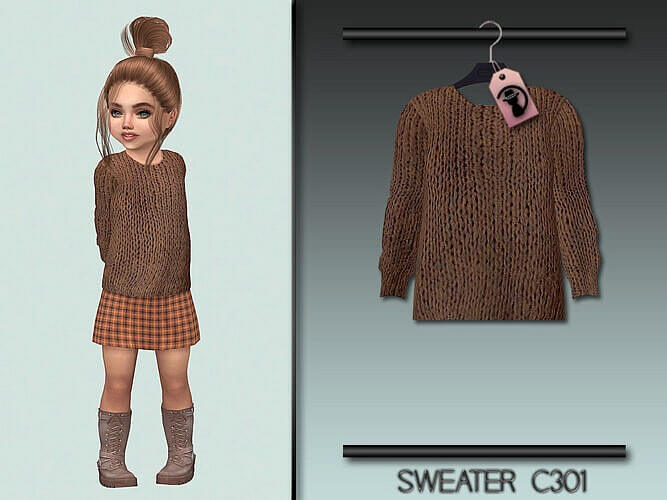 Sweater Sims 4 C301 By Turksimmer