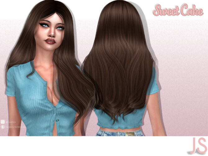 Sims 4 Sweet Cake Hairstyle by JavaSims at TSR