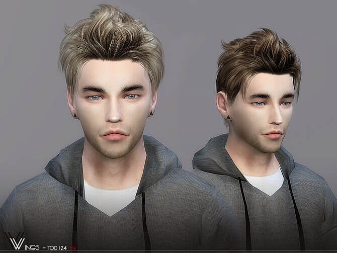 Sims 4 TO0124 hair for males by wingssims at TSR