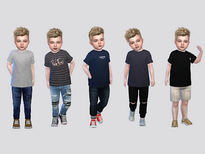 Tees Toddler Sims 4 Semi Rolled Basic