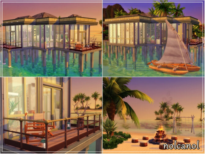 Sims 4 The Ocean House by nolcanol at TSR