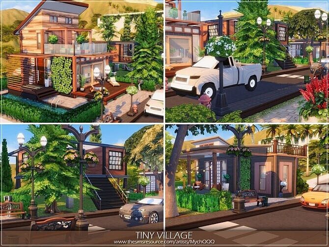 Sims 4 Tiny Village by MychQQQ at TSR