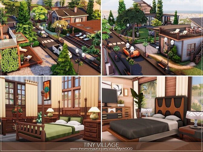 Sims 4 Tiny Village by MychQQQ at TSR