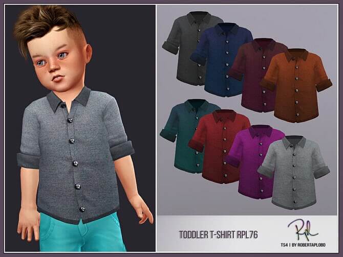 Sims 4 Toddler Shirt RPL76 by RobertaPLobo at TSR