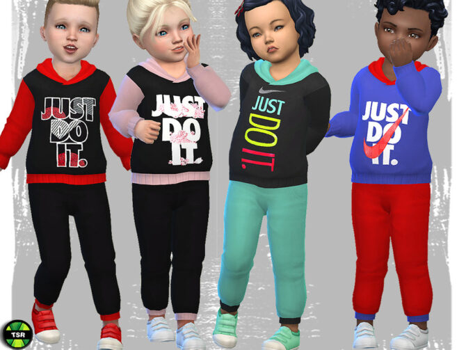 Sims 4 Toddler Tracksuit by Pelineldis at TSR
