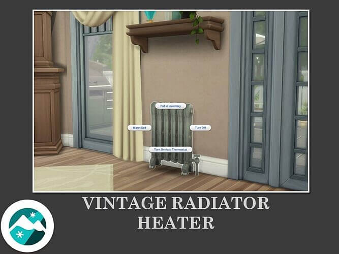 Vintage Radiator Heater Sims 4