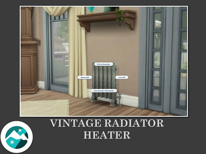 Sims 4 Vintage Radiator Heater by Teknikah at Mod The Sims