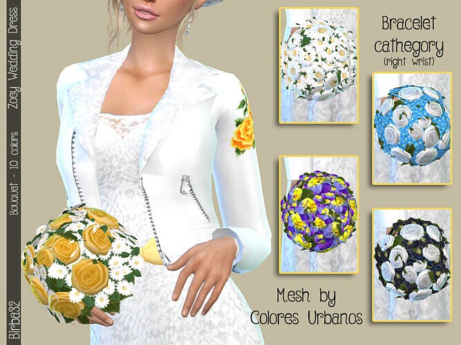 Wedding bouquet for Sims 4 by Birba32