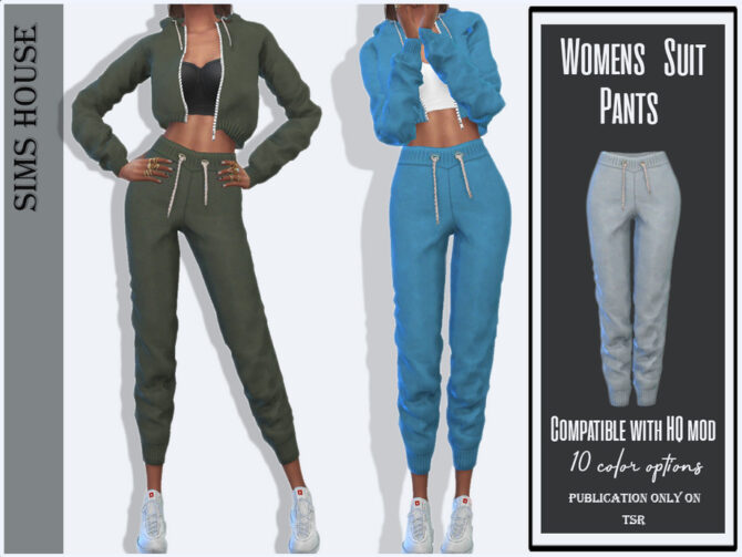 Sims 4 Women Suit Pants by Sims House at TSR