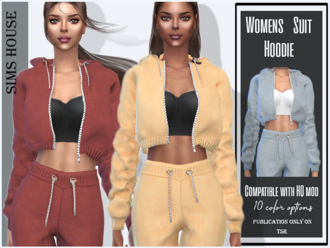 Womens Suit Hoodie by Sims House