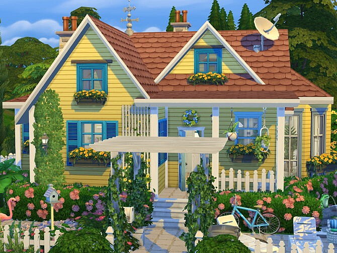 Sims 4 Tiny Spring Cottage by Flubs79 at TSR