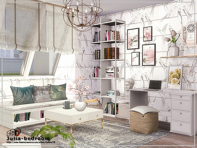 Sims 4 Julia bedroom by Danuta720 at TSR