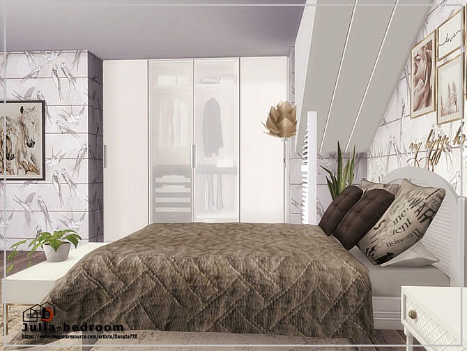 Sims 4 Julia bedroom by Danuta720 at TSR