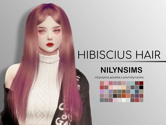 Sims 4 HIBICIUS HAIR at Nilyn Sims 4