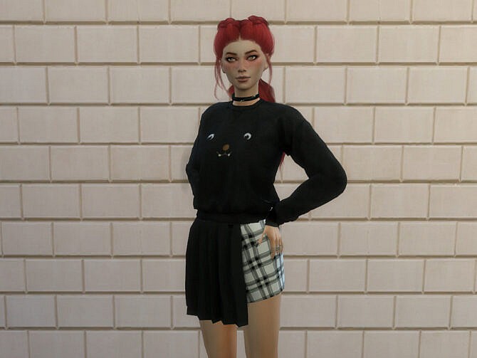 Sims 4 Half Skirt by chrimsimy at TSR