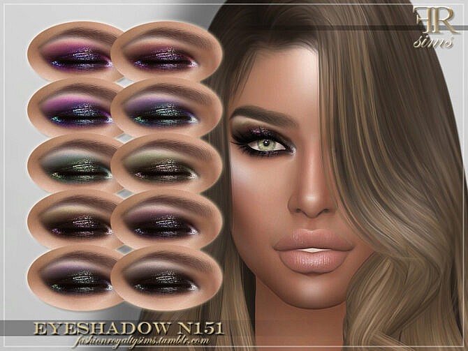 Sims 4 FRS Eyeshadow N151 by FashionRoyaltySims at TSR