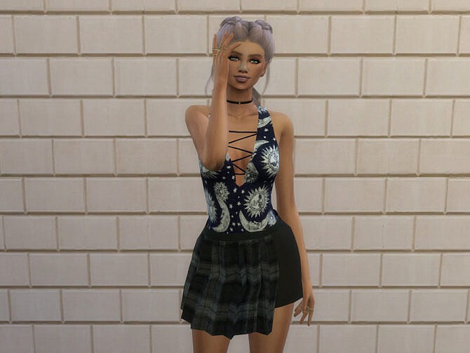 Sims 4 Half Skirt by chrimsimy at TSR