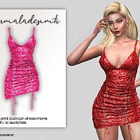 Bandana Print Bodycon Dress Mc145 By Mermaladesimtr